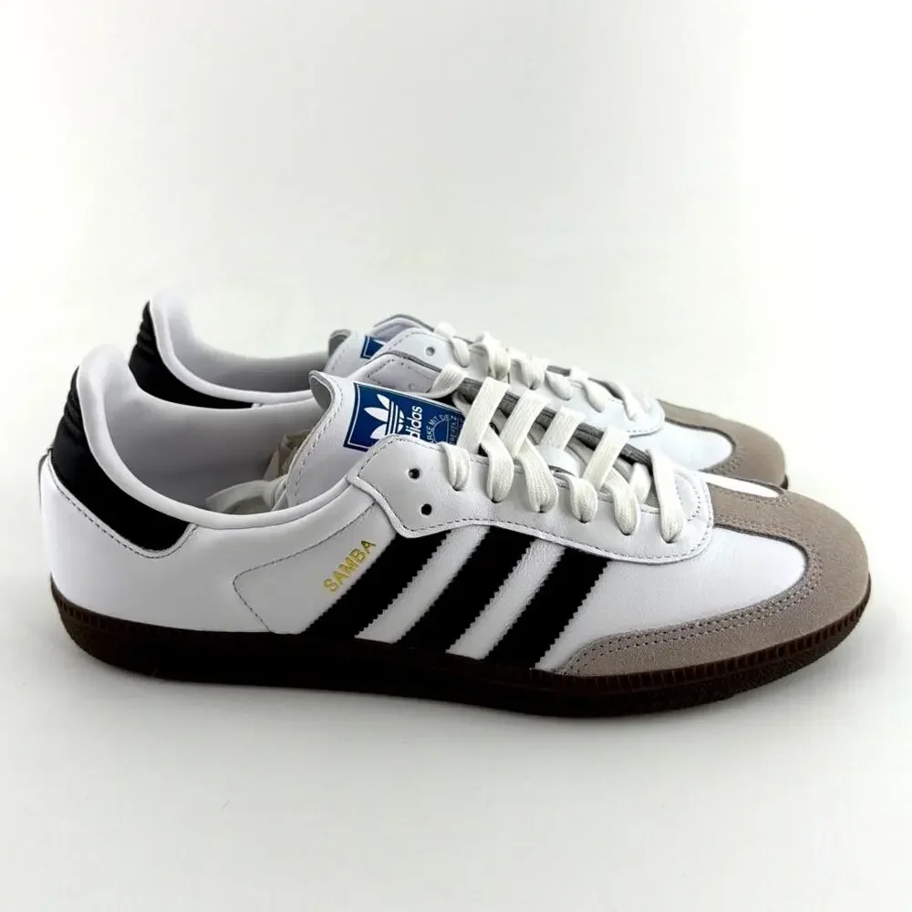 Adidas Women's Cloud White Core Clear Granite Samba Original Shoes Size 10.5